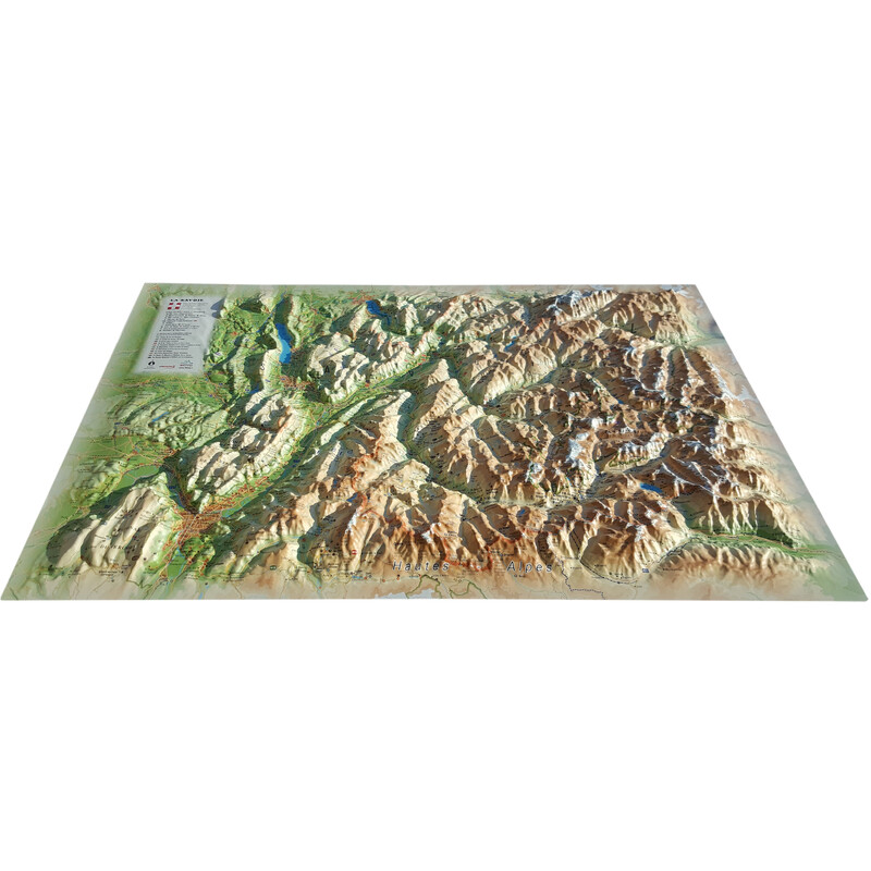 3Dmap Regionale kaart La Savoie