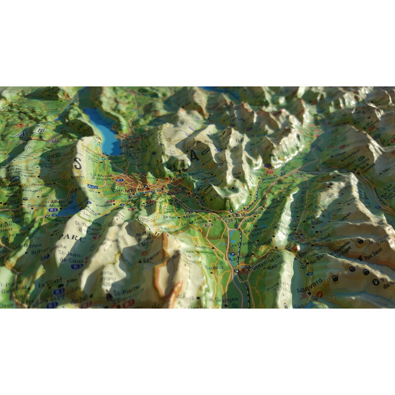 3Dmap Regionale kaart La Savoie