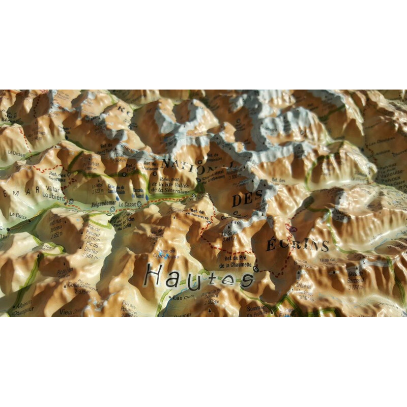 3Dmap Regionale kaart Le Massif des Ecrins