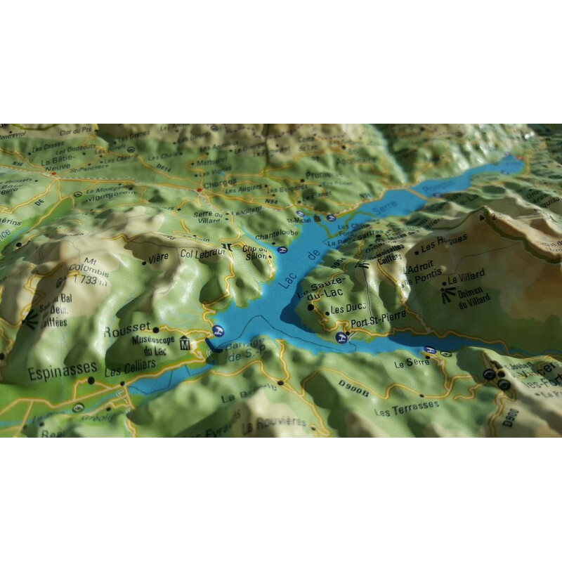 3Dmap Regionale kaart Le Massif des Ecrins