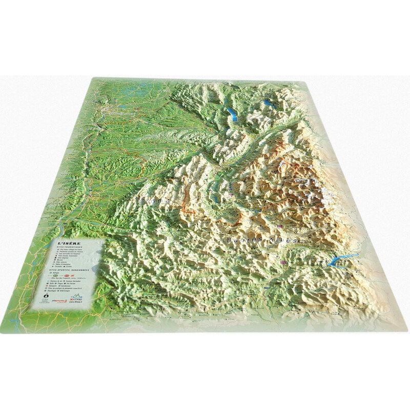 3Dmap Regionale kaart L'Isère