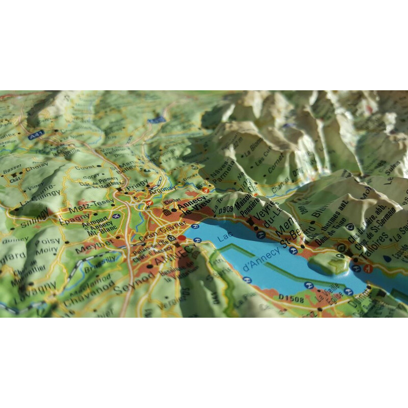 3Dmap Regionale kaart La Haute Savoie