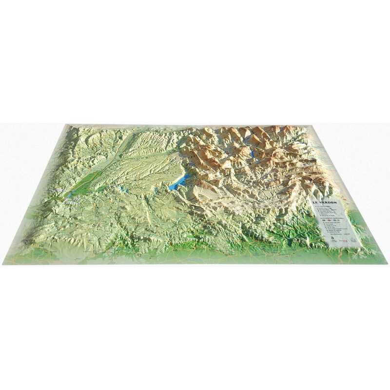 3Dmap Regionale kaart Le Verdon