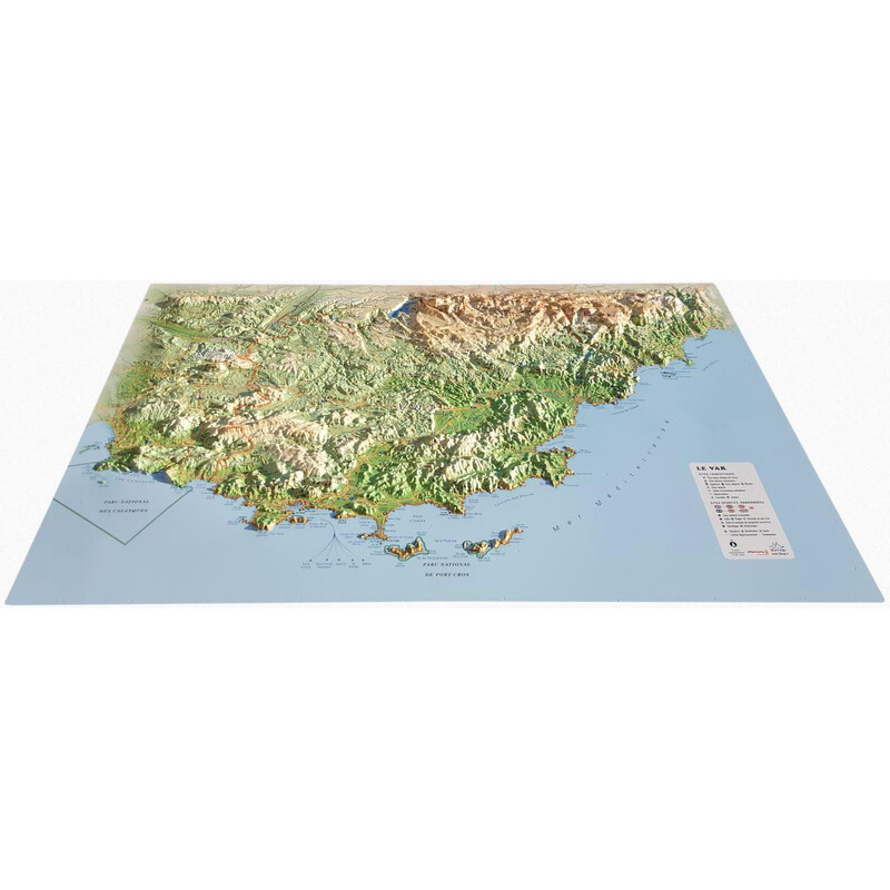 3Dmap Regionale kaart Le Var