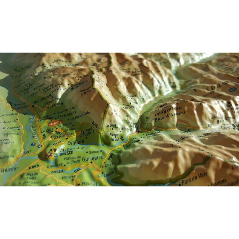 3Dmap Regionale kaart Queyras-Ubaye