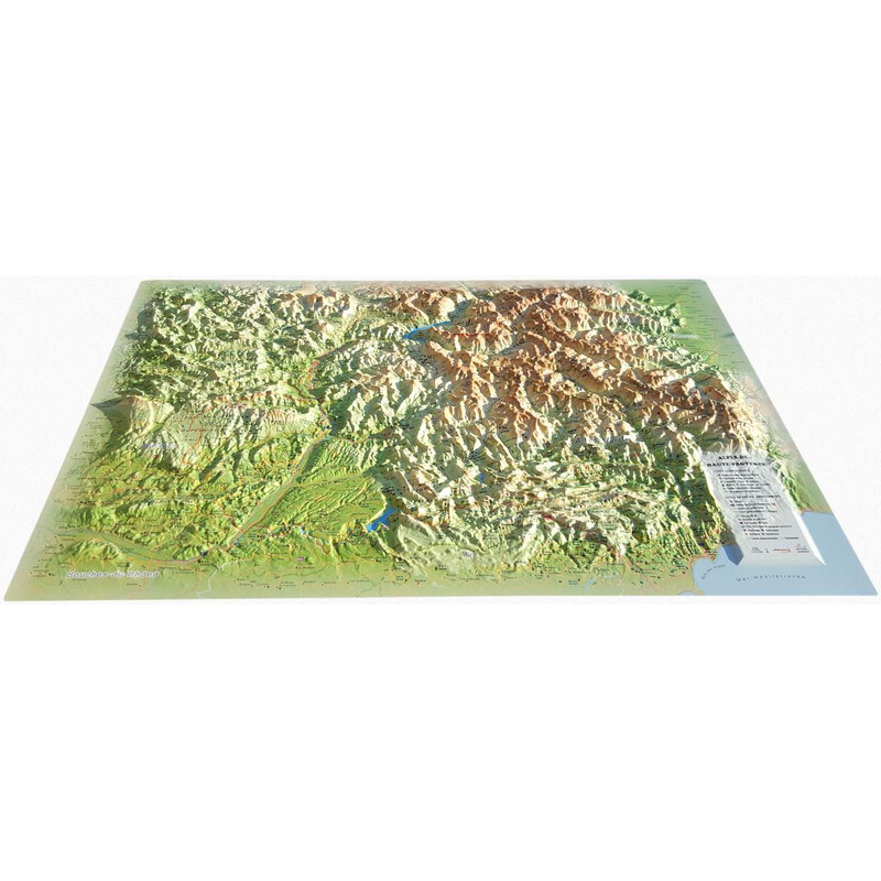 3Dmap Regionale kaart Les Alpes-de-Hautes- Provence