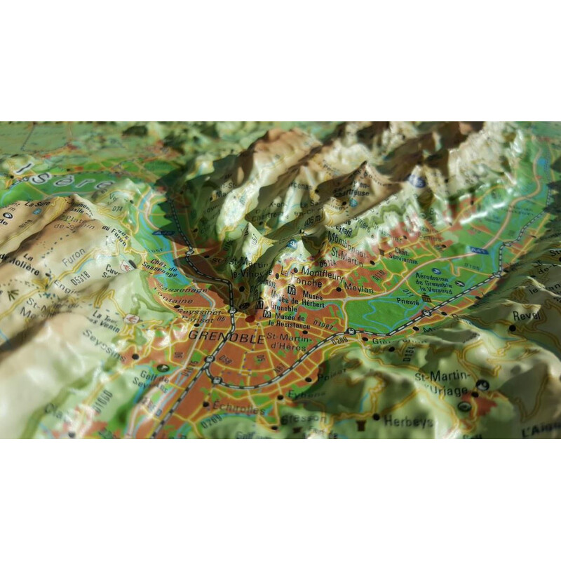 3Dmap Regionale kaart Vercors-Chartreuse