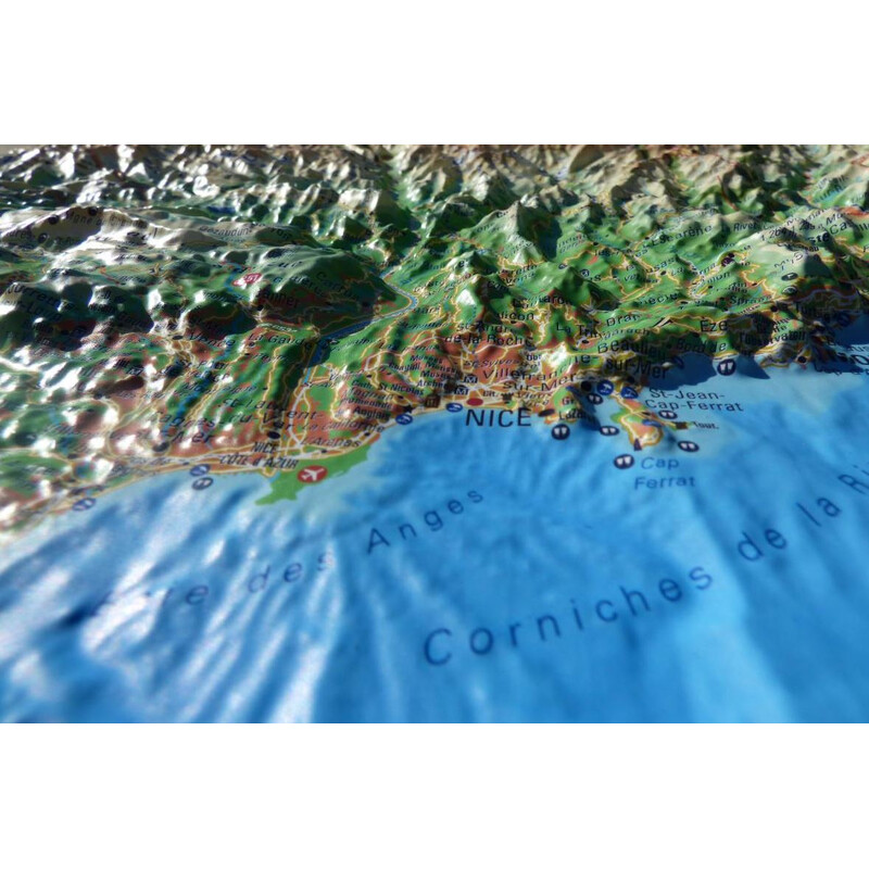 3Dmap Regionale kaart Les Alpes Maritimes