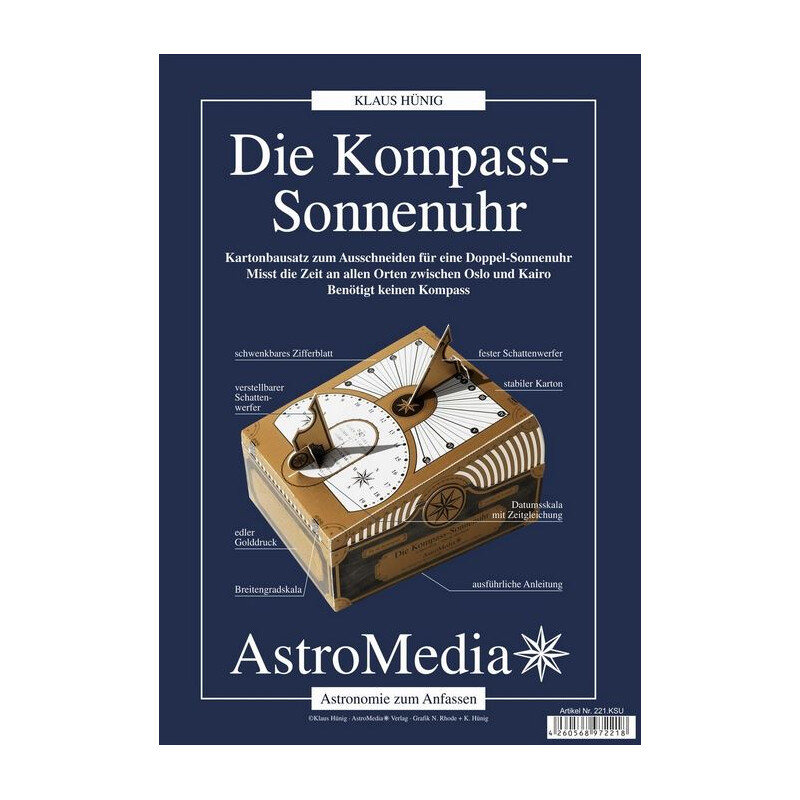 AstroMedia Set De kompas zonnewijzer (Duits)