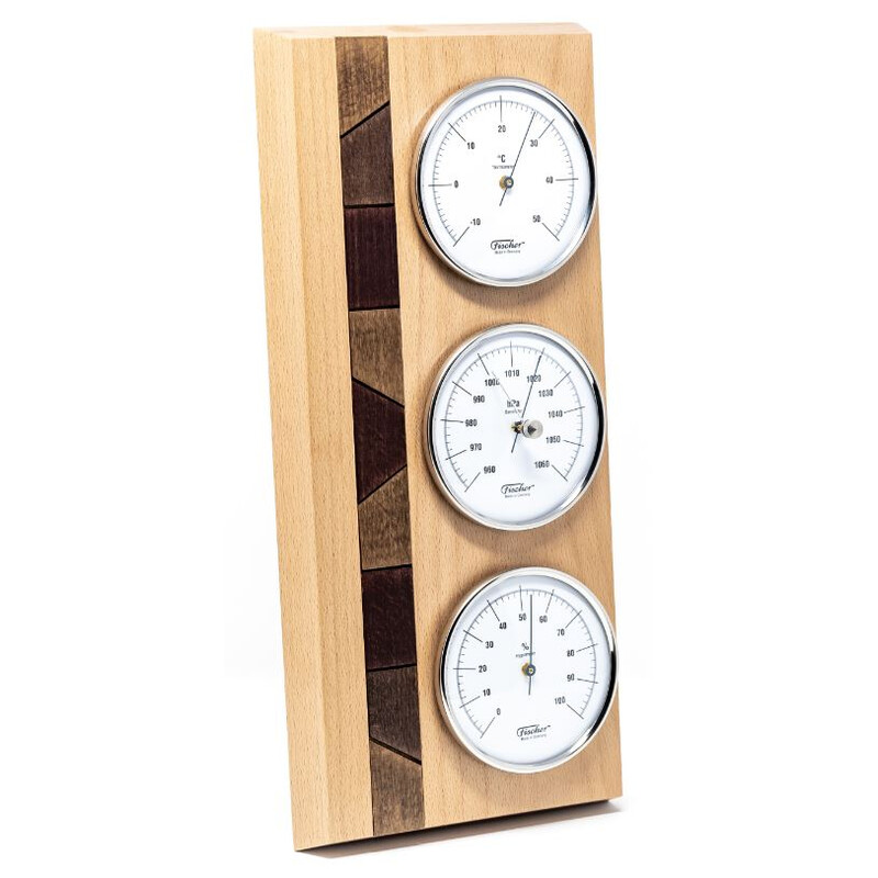 Fischer Weerstation van echt hout Natuurgids