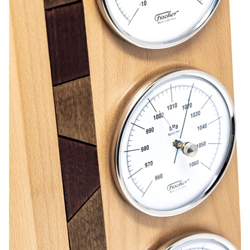 Fischer Weerstation van echt hout Natuurgids