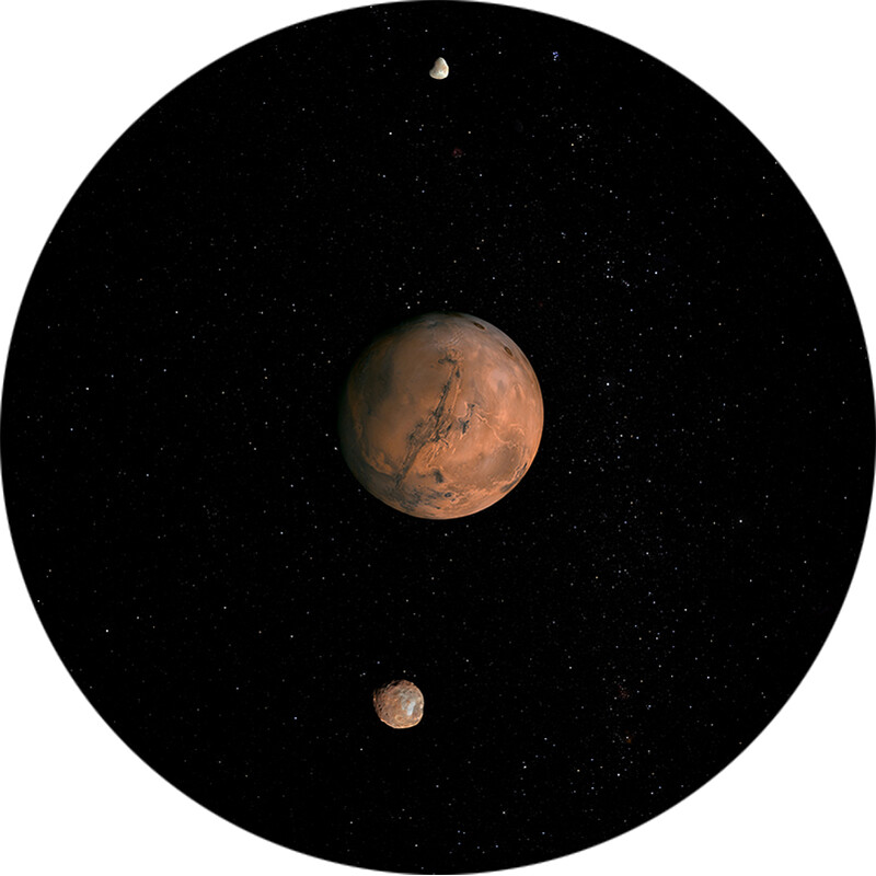 Redmark Projectieschijf voor Bresser en NG planetarium, Marssysteem