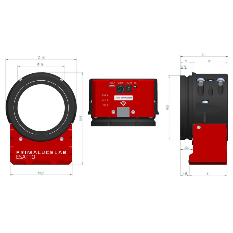 PrimaLuceLab 3" gemotoriseerde Microfocuser ESATTO