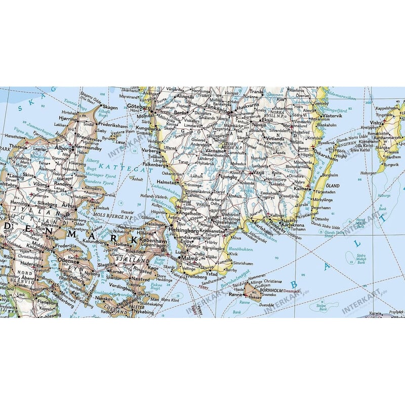 National Geographic Regiokaart Scandinavische landen (Engels)