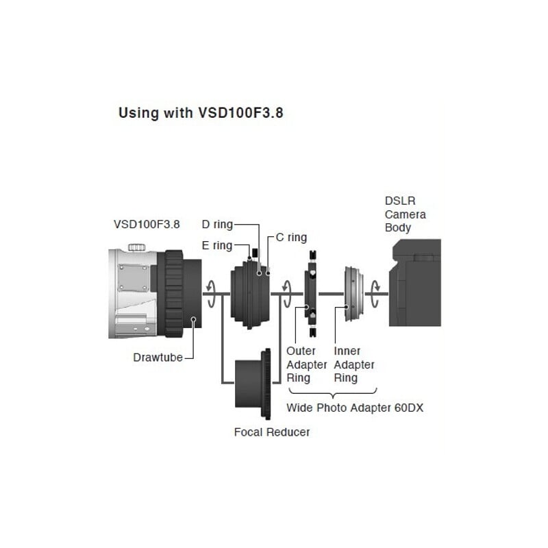 Vixen Camera adapter 60DX Nikon