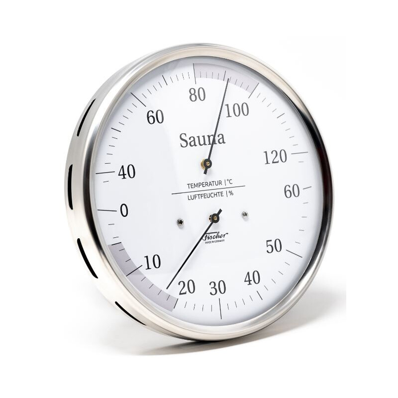 Fischer Weerstation Sauna thermohygrometer 160 mm