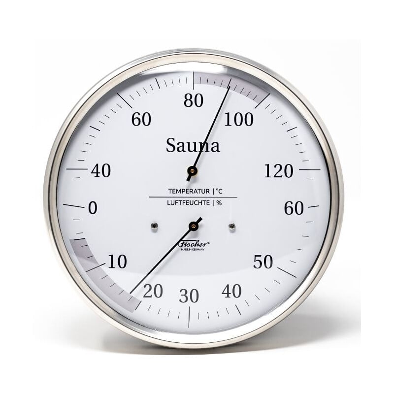 Fischer Weerstation Sauna thermohygrometer 130 mm