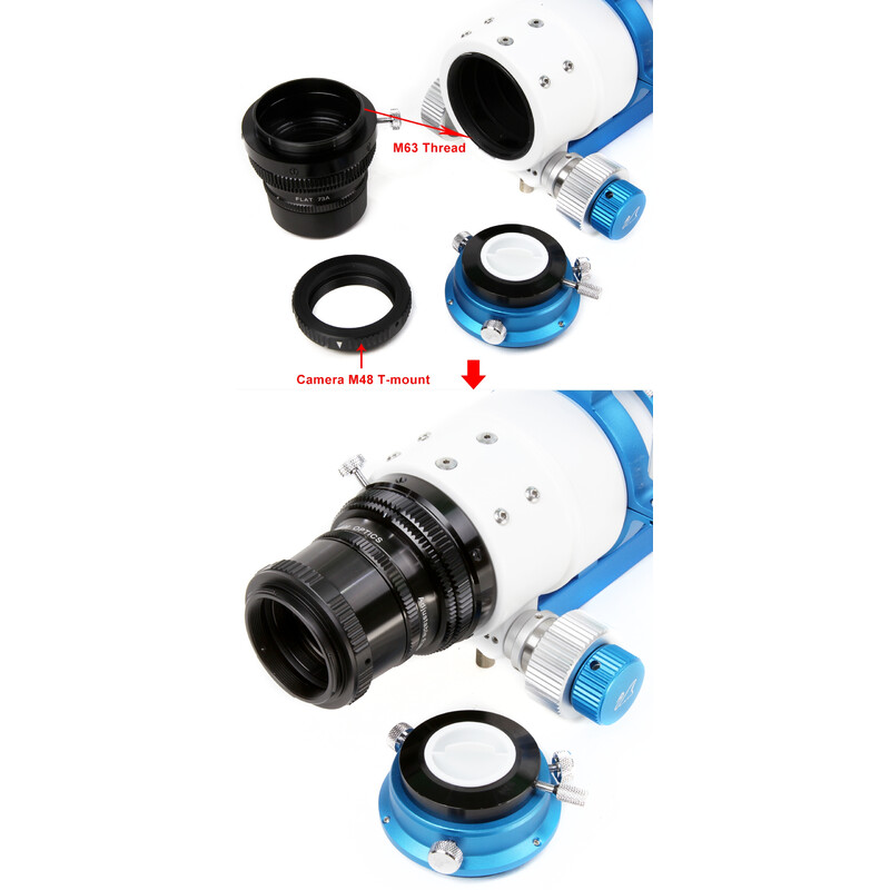William Optics Flattener Flat73A voor ZenithStar 73