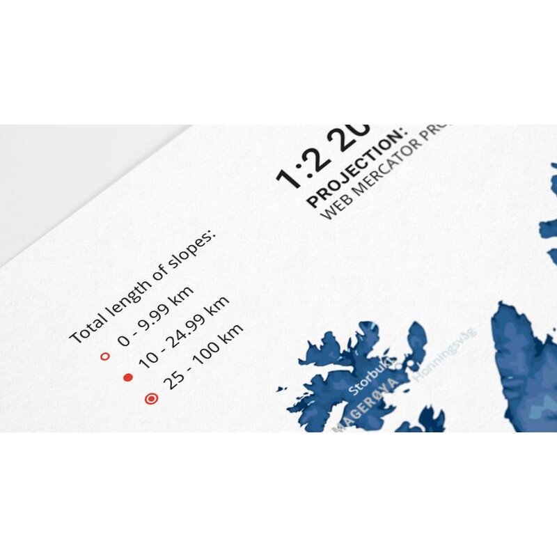 Marmota Maps Regionale kaart Ski Resorts of Scandinavia