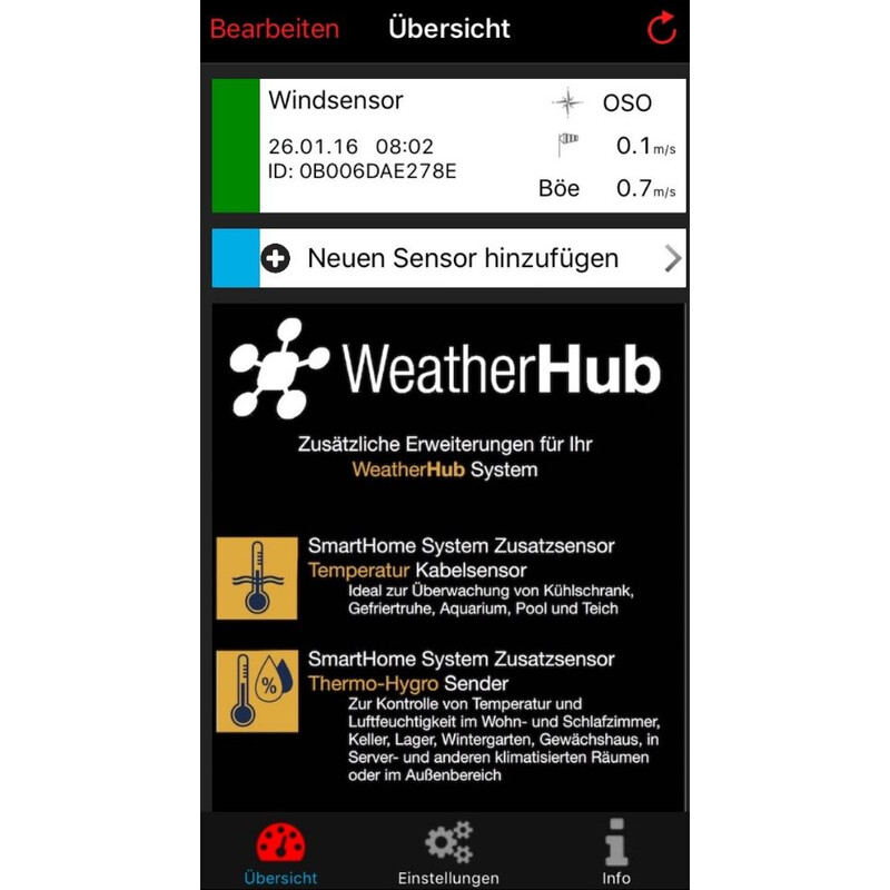 TFA Weerstation WeatherHub startset met draadloze anemometer