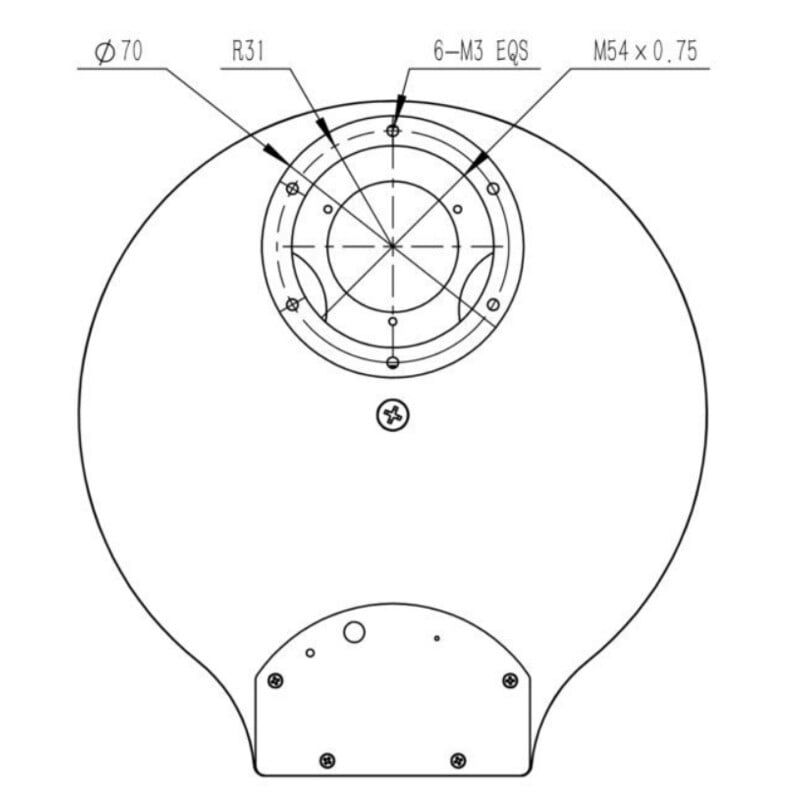 QHY Filterwiel CFW3M-US 7x 36 mm