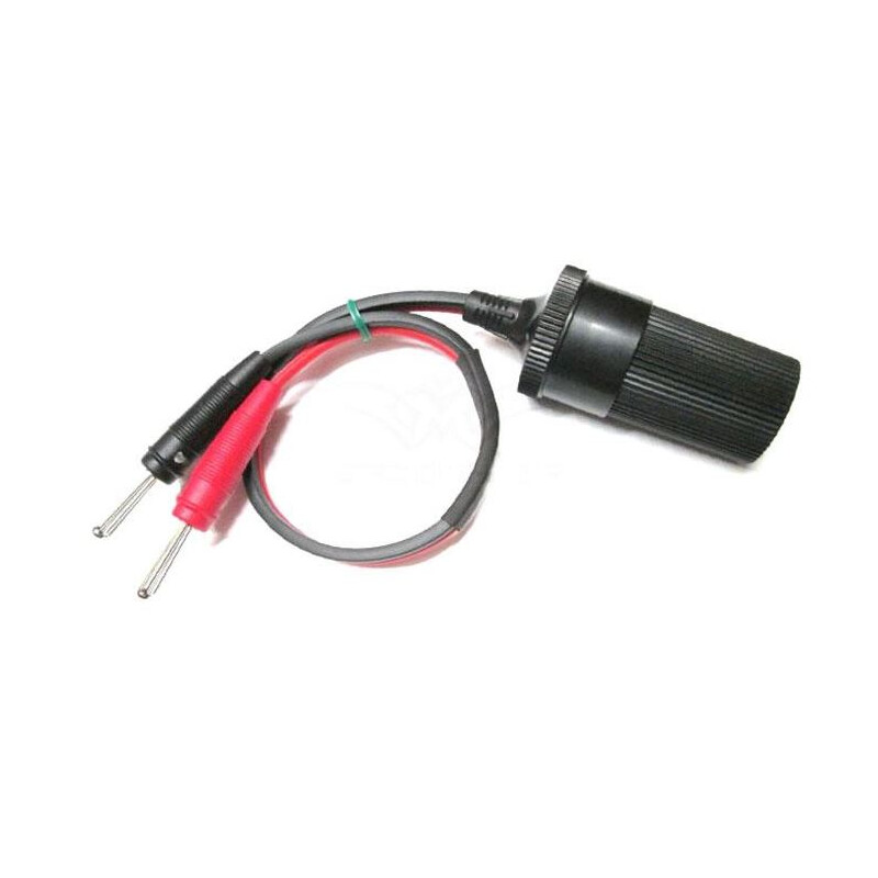 TS Optics 12 V adapterkabel van banaanstekker naar sigarettenaanstekeraansluiting
