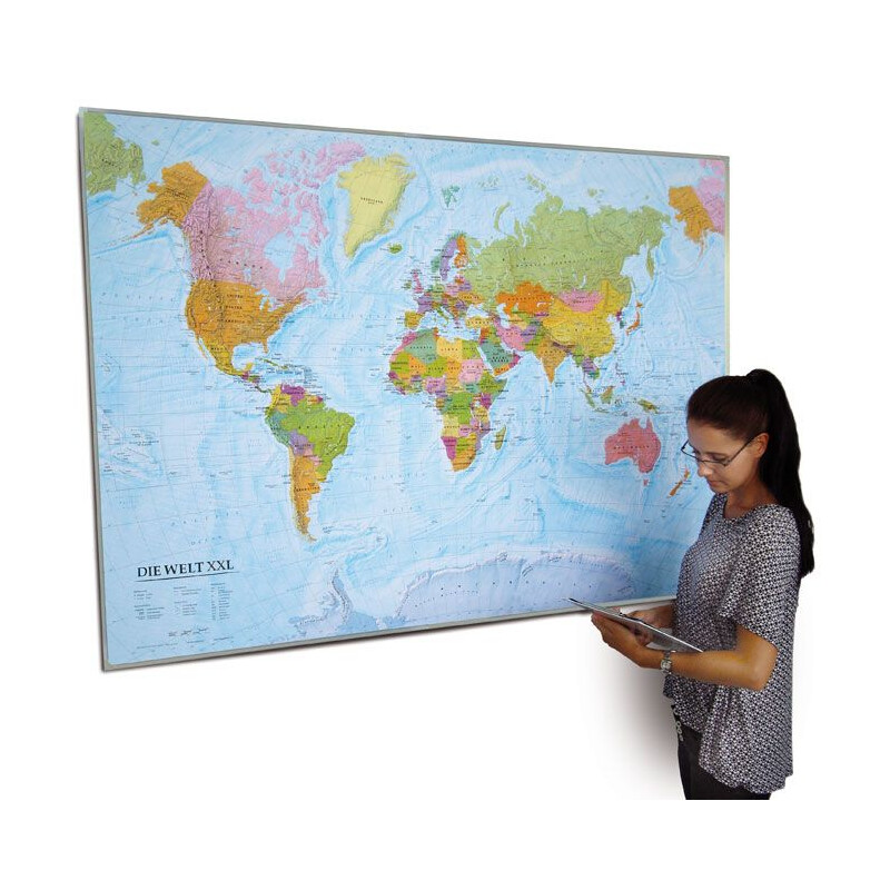 freytag & berndt Wereldkaart World map politiek XXL