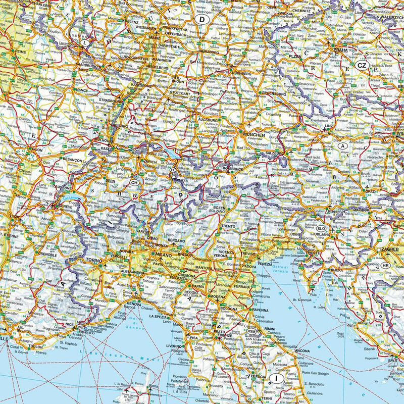 freytag & berndt continentkaart Europa (170 x 121 cm)