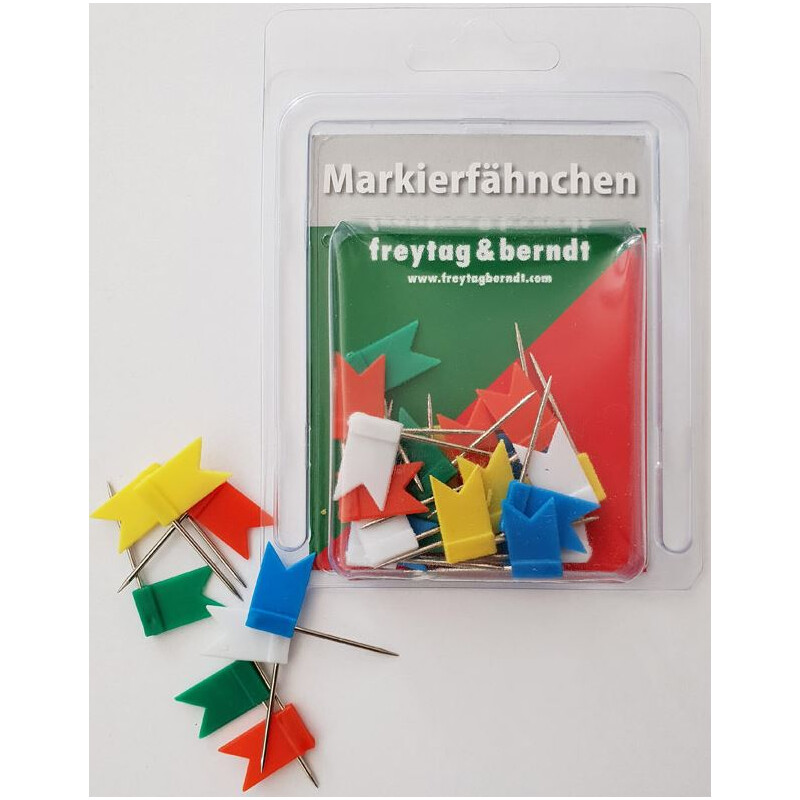 freytag & berndt Markeervlaggen 30 stuks, gemengde kleuren