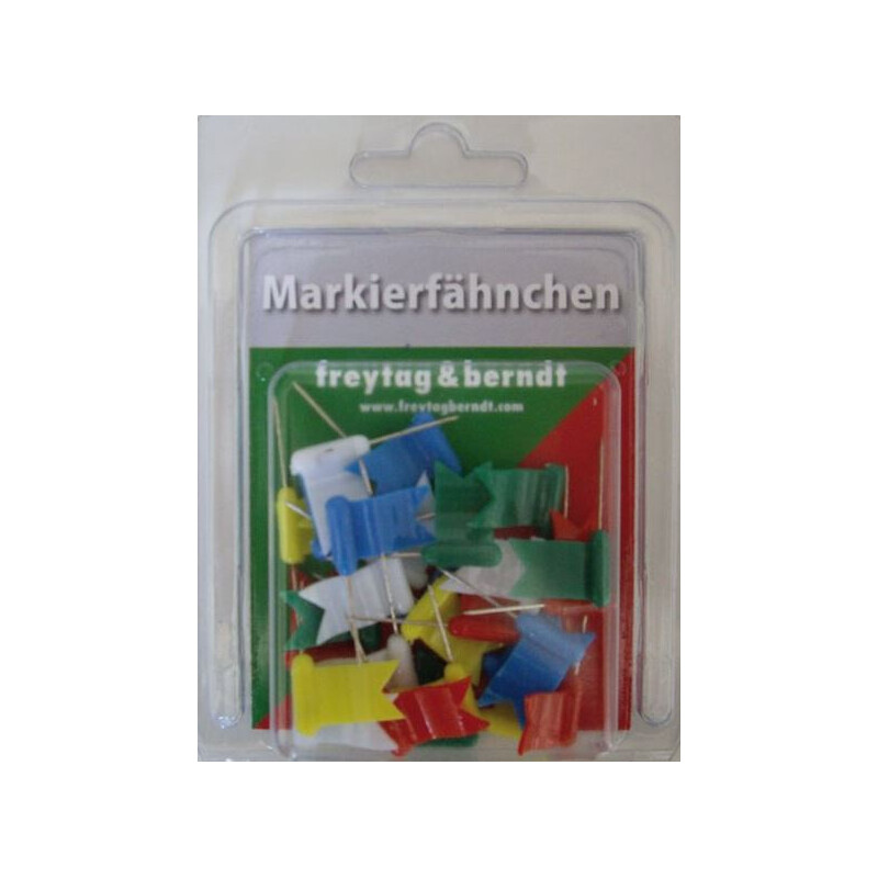 freytag & berndt Markeervlaggetjes golvende gemengde kleuren 30 stuks