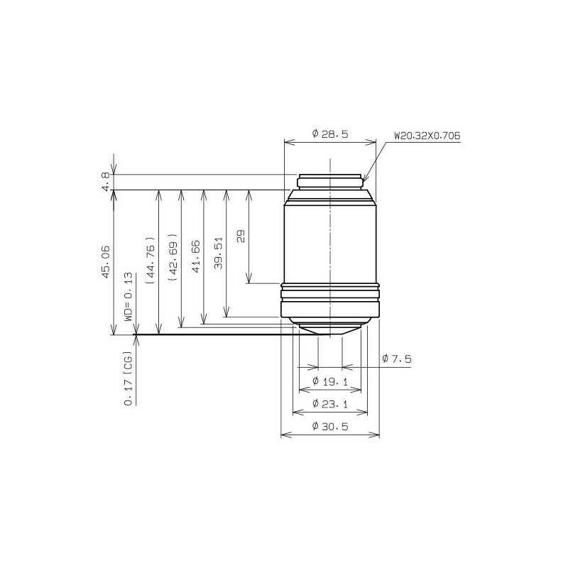 Evident Olympus Objectief UPLXAPO100XO, 100x, plan, apochro