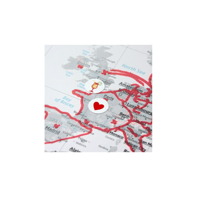 Marmota Maps Stickers voor Worldmaps