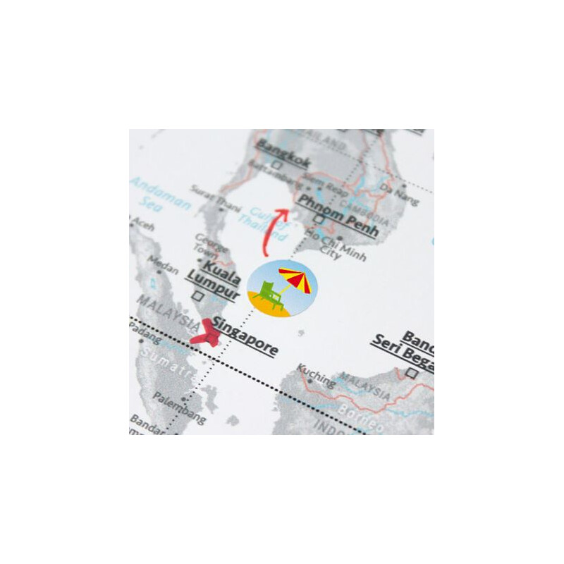 Marmota Maps Stickers voor Worldmaps