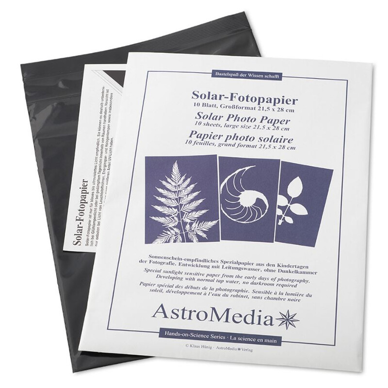 AstroMedia Set Das Solar-Fotopapier 21,5 x 28 cm