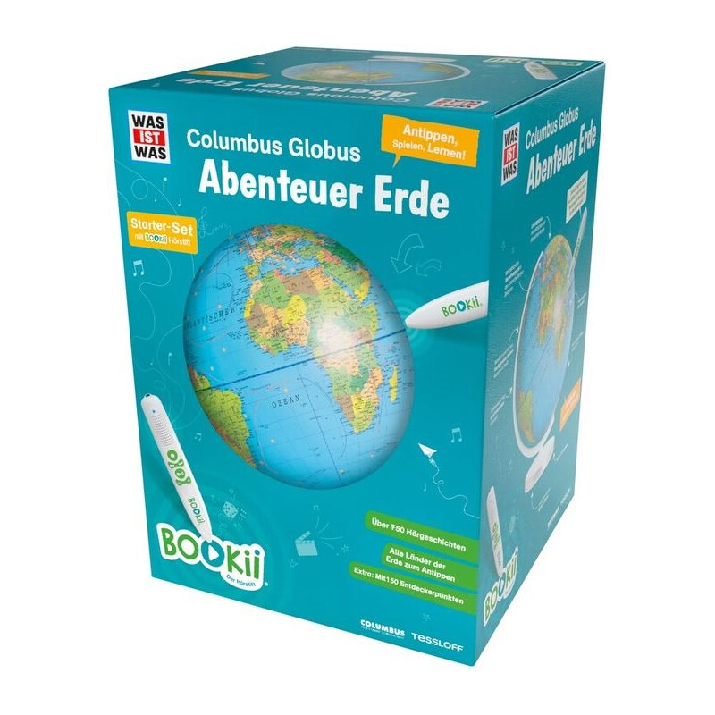 Tessloff-Verlag Kinderglobe BOOKii Globus mit Stift 34cm