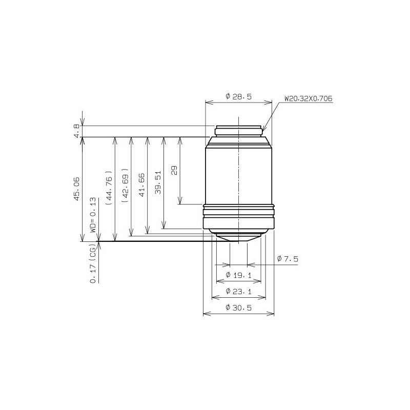 Evident Olympus Objectief UPLXAPO100XOPH, 100x, plan, apochro, ph