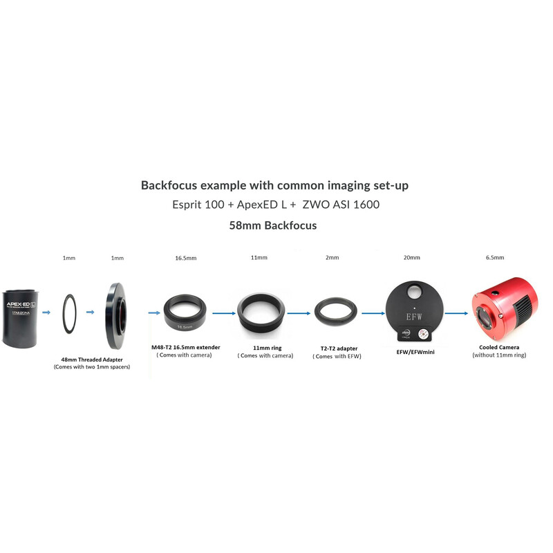 Starizona ApexED Oculair adapter Skywatcher Esprit M48