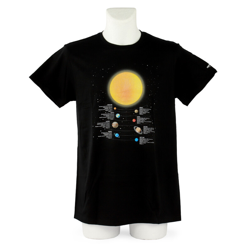 Omegon T-shirt info planeten - Maat M