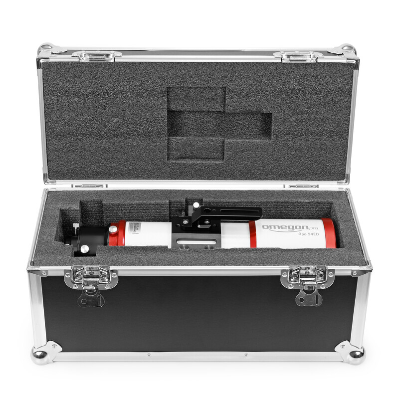 Omegon Apochromatische refractor Pro APO AP 94/517 Triplet ED OTA + testprotocol