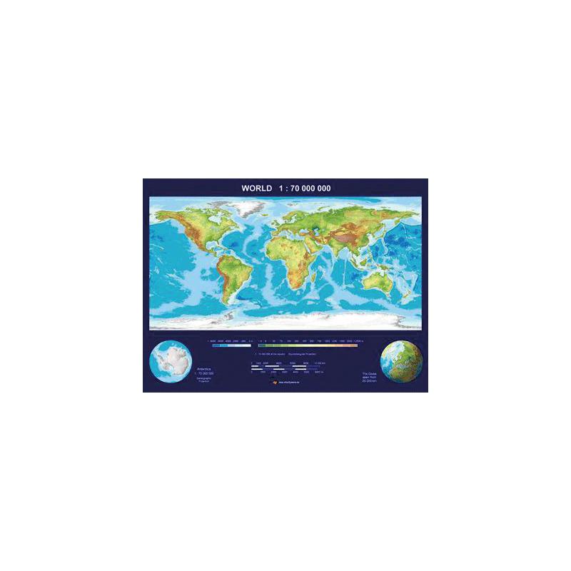 MBM Systems Weltkarte Echt 3D Karte Welt