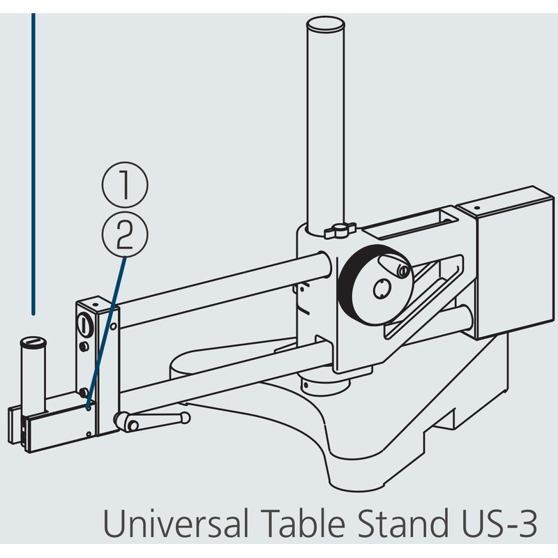 Nikon US-3, dubbel AM Arms universeel statief, voor C-FMAN of SM focusseerfitting