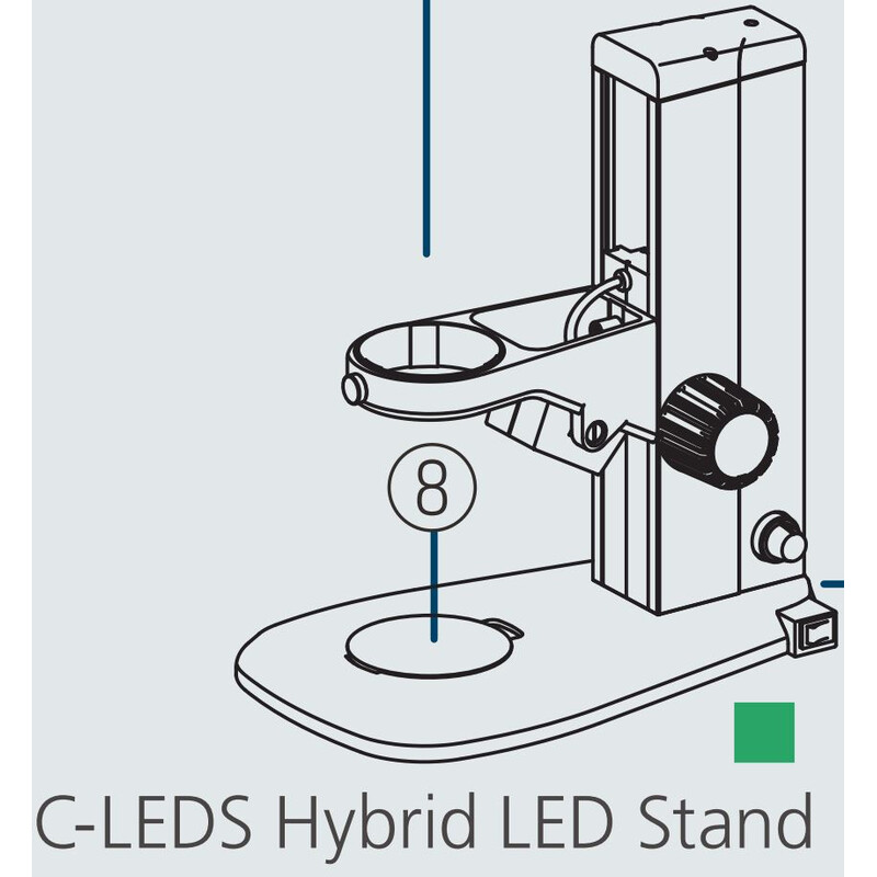 Nikon Statief met vaste arm C-LEDS, staande LED, invallend en doorvallend licht