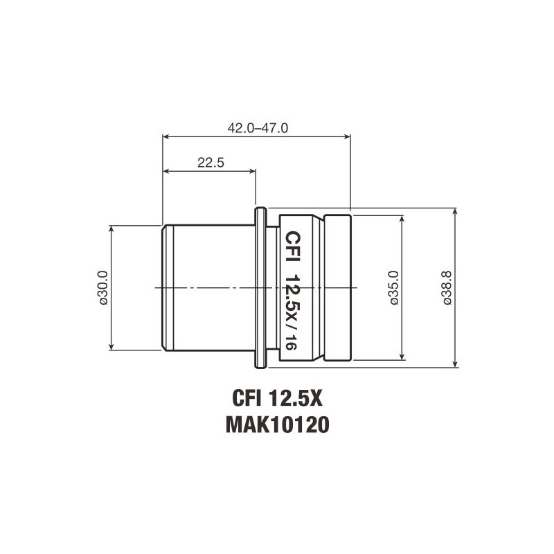 Nikon Oculair CFI Eyepiece 12.5X/16