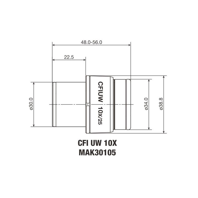 Nikon Oculair CFI Eyepiece UW 10X/25