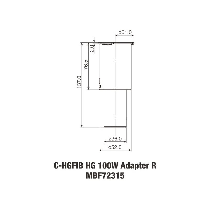 Nikon C-HGFIB HG 100W ADP lichtvezeladapter