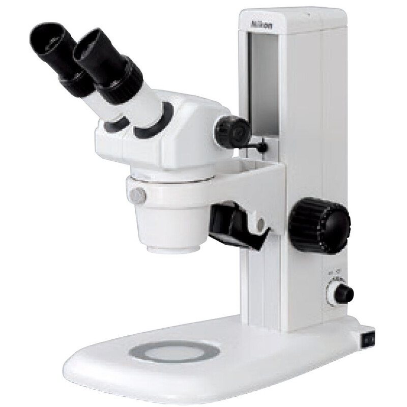 Nikon Stereo zoom microscoop SMZ445, bino, 0.8x-3.5x, 45°, FN21, W.D.100mm, Auf- u. Durchlicht, LED