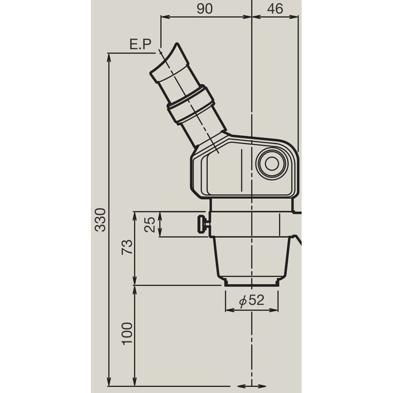Nikon Stereo zoom microscoop SMZ460, bino, 0,7x-3x, 60°, FN21, B.D.100mm, invallend en doorgelaten licht, LED