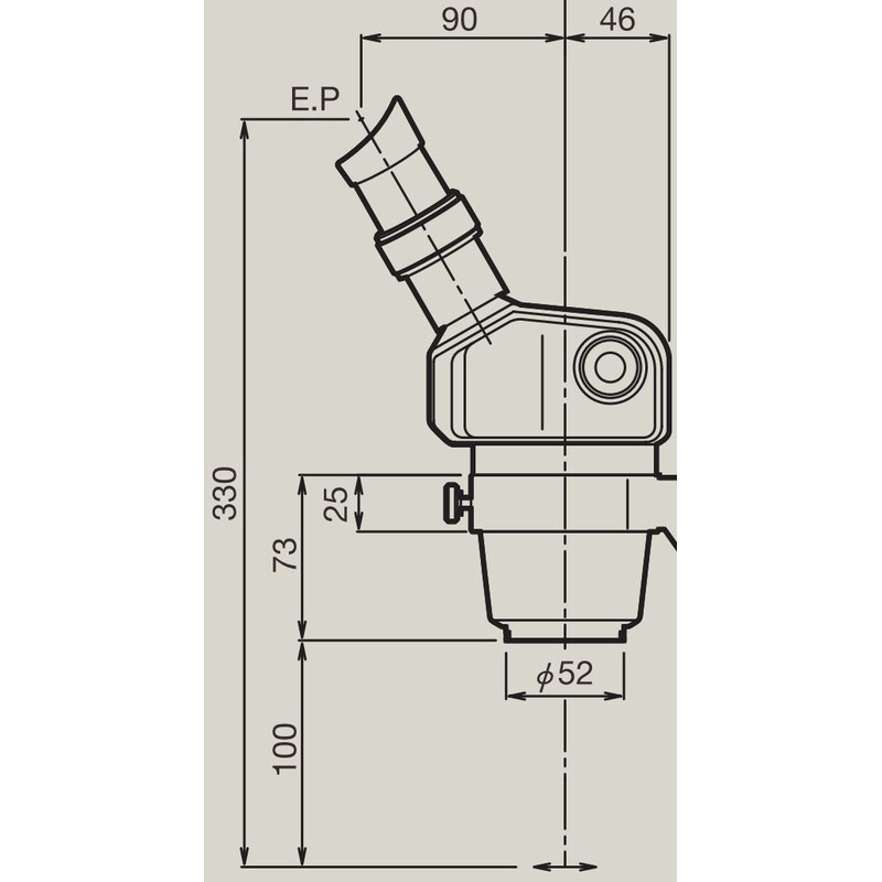 Nikon Stereo zoom microscoop SMZ460, bino, 0,7x-3x, 45°, FN21, B.D.100mm, Doorgelaten licht, LED
