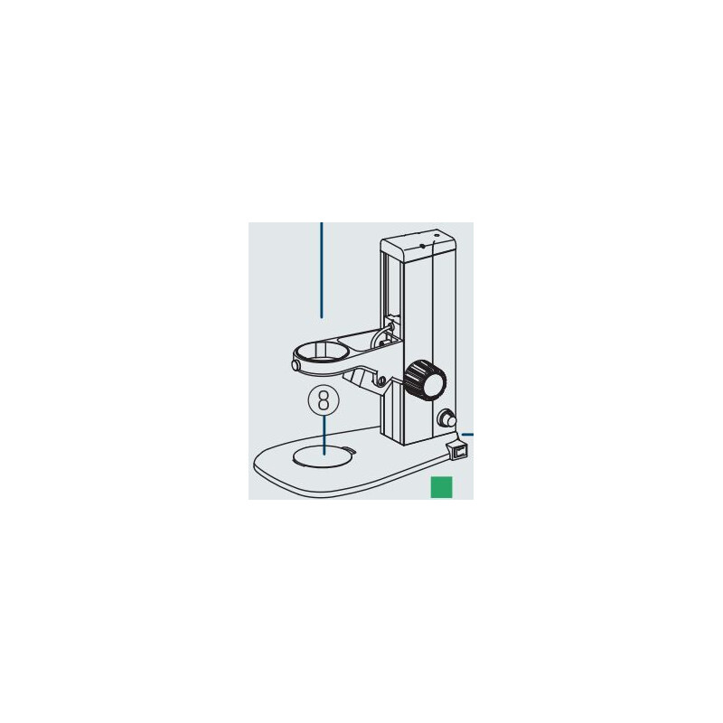 Nikon Stereo zoom microscoop SMZ745, bino, 0,67x-5x,45°, FN22, B.D.115mm, invallend en doorgelaten licht, LED