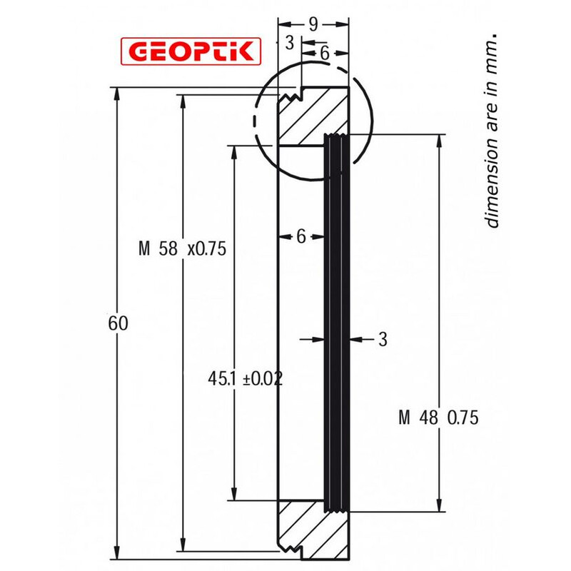 Geoptik Adapter 50,8mm/M58